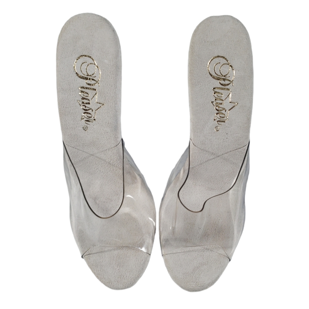 Pleaser Clear Dancer Platform Heel Size 6